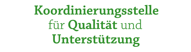 Logo der Koordinierungsstelle für Qualität und Unterstützung